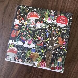 Galison 500 Piece Puzzle Yultide Forest